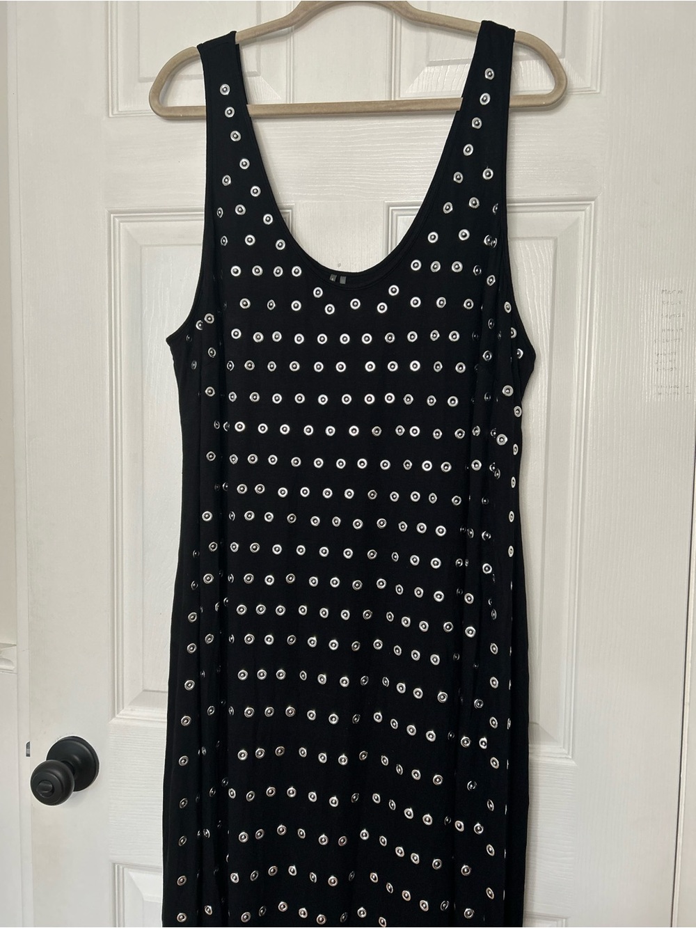 Anthropologie Sleeveless Metallic Knit Slim Midi Dress - Picture 6 of 16